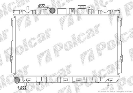 Радіатор охолодження Polcar 4013081X