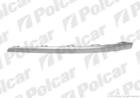 Молдинг бампера лівий Polcar 401507-7