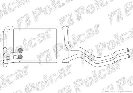 Радіатор обігріву Polcar 4015N81X