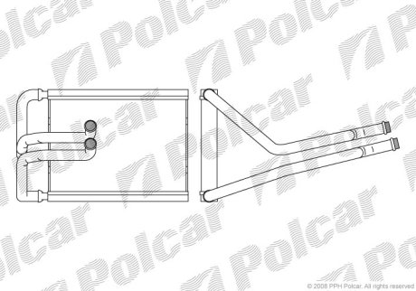 Радиатор обогрева Polcar 4047N81X