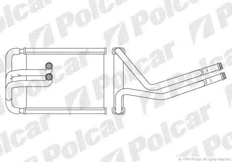 Радіатор обігріву Polcar 4047N82X