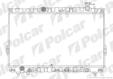 Радіатор охолодження Polcar 405008-2