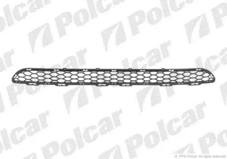 Решітка в бампері середня Polcar 405127
