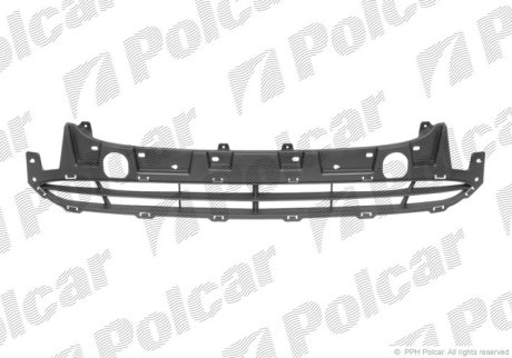 Решітка в бампер середня Polcar 405227