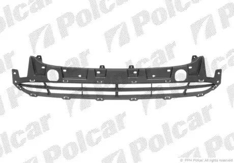 Решітка в бампер середня Polcar 405227