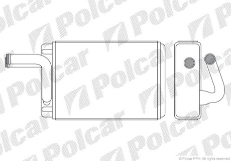 Радиатор обогрева Polcar 4099N81X (фото 1)