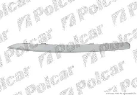Молдинг бампера лівий Polcar 410407-4