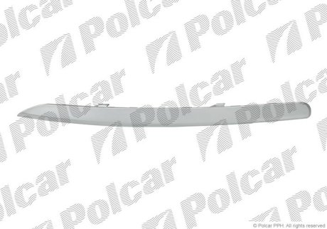 Молдинг бампера правий Polcar 410407-6