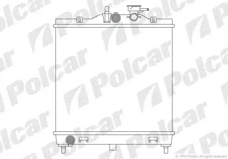 Радиатор охлаждения Polcar 410608-1