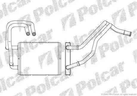 Радіатор обігріву Polcar 4113N81X