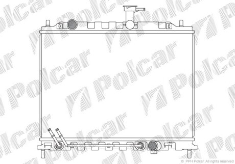 Радіатор охолодження Polcar 4117084X