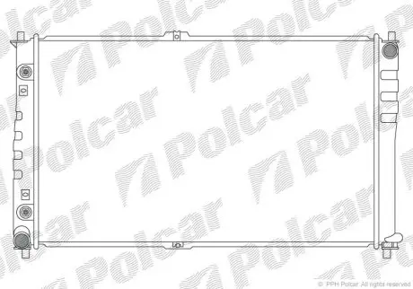 Радіатор охолодження Polcar 4140084X