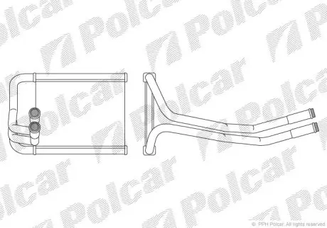 Радіатор обігріву Polcar 4165N81X