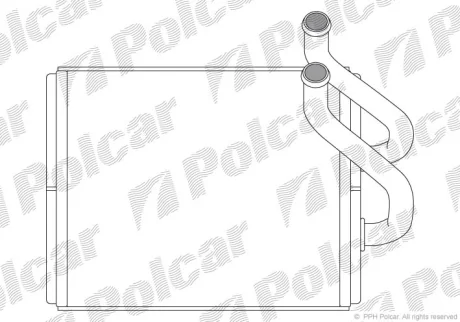 Радіатор обігріву Polcar 4170N81X