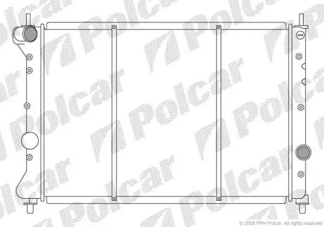 Радіатор охолодження Polcar 421108A1