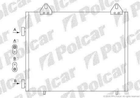 Радиатор кондиционера Polcar 4310K8C1