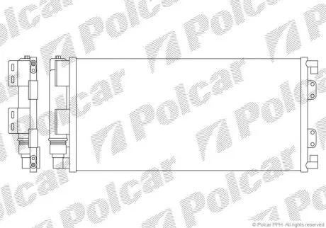Радиатор кондиционера Polcar 4310K8C2