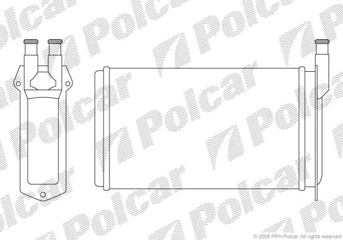 Радіатор обігріву Polcar 4401N8-1 (фото 1)