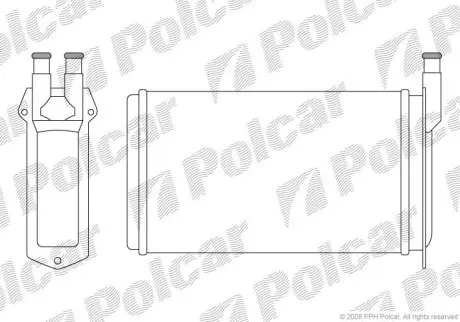 Радіатор обігріву Polcar 4401N8-1
