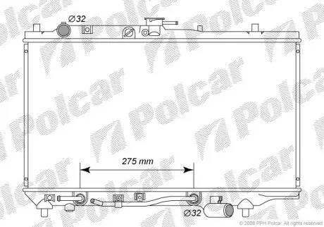 Радиатор охлаждения Polcar 450408-0