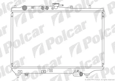 Радиатор охлаждения Polcar 450408-6