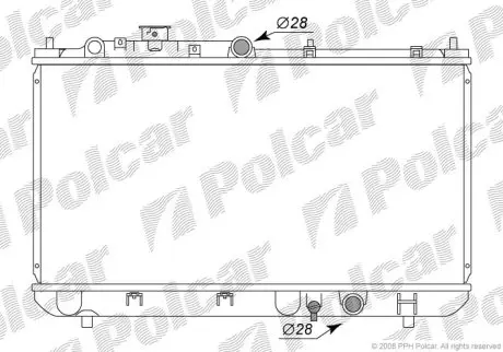 Радіатор охолодження Polcar 4509081K