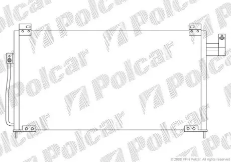 Радиатор кондиционера Polcar 4509K8C2
