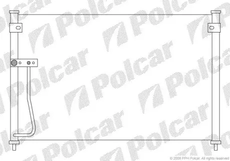 Радиатор кондиционера Polcar 4517K8C2
