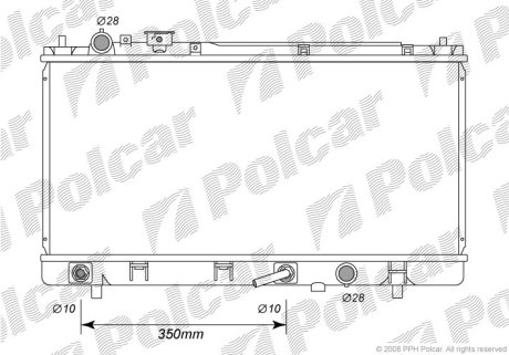 Радиатор охлаждения Polcar 454008-1