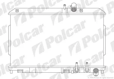 Радиатор охлаждения Polcar 454808-2