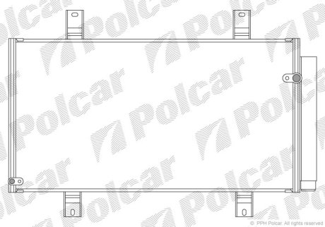 Радиатор кондиционера Polcar 4548K81K