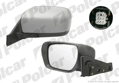 Дзеркало зовнішнє праве Polcar 4550525E
