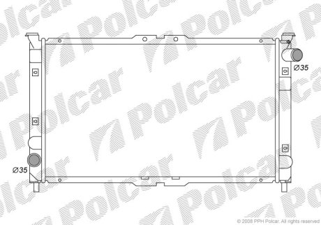 Радиатор охлаждения Polcar 457708-1