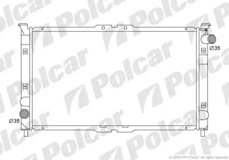 Радіатор охолодження Polcar 457708-1