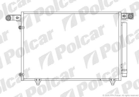 Радиатор кондиционера Polcar 4579K8C1 (фото 1)