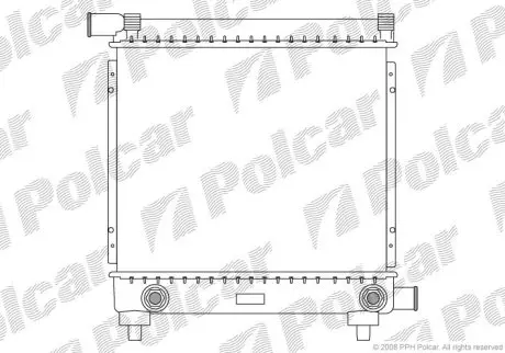 Радіатор охолодження Polcar 500108-2