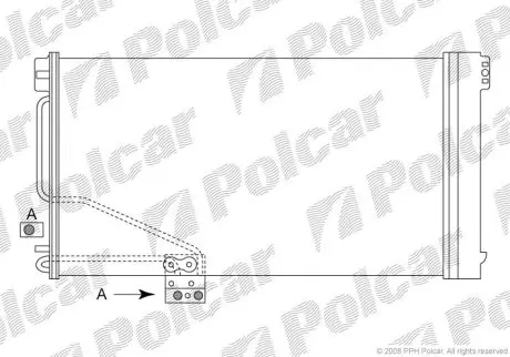 Радіатор кондиціонера Polcar 5003K8C1S