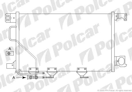 Радіатор кондиціонера Polcar 5003K8C3S (фото 1)