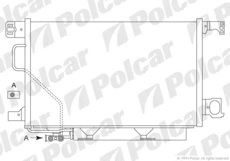 Радіатор кондиціонера Polcar 5003K8C5