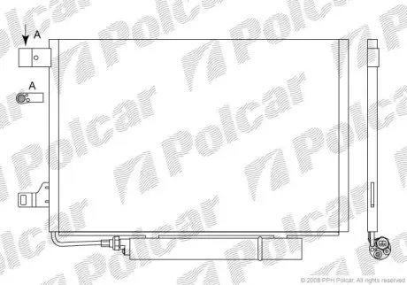 Радиатор кондиционера Polcar 5006K81X (фото 1)