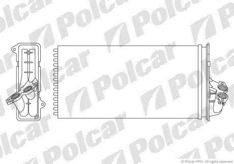 Теплообмінник Mercedes Vito (W638) 2.0-2.8 02.96-07.03 Polcar 5012N8-1