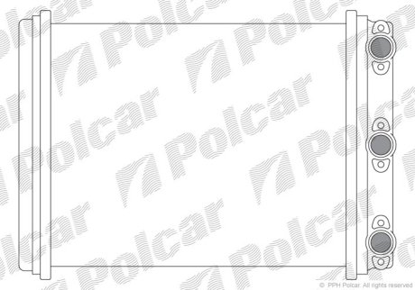 Радіатор пічки DB W 124 Polcar 5014N8-1