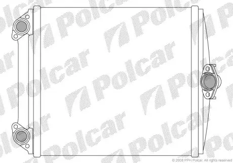 Радиатор печки Mercedes 124/E-Klasse, 84-/93-96 Polcar 5014N8-2
