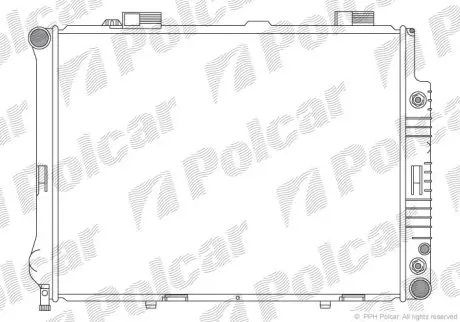 Радіатор охолодження Polcar 501508-1