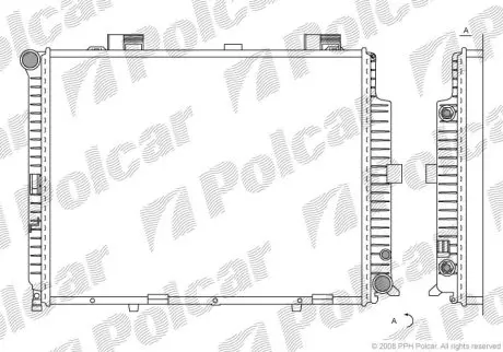 Радиатор охлаждения Polcar 501508-8 (фото 1)
