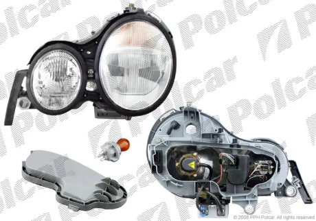 Фара основна MERC.W210(E-KL), 95- Polcar 5015091E