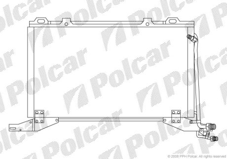 Радиатор кондиционера Polcar 5015K8C3