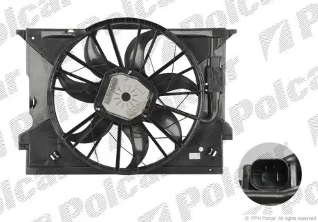 Вентилятор з корпусом / кронштейном Polcar 501623W1
