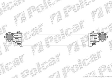 Радиатор воздуха (Интеркуллер) Polcar 5016J8-1