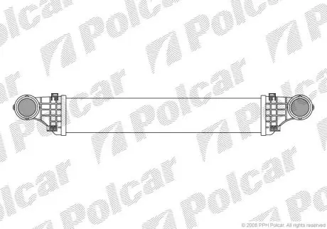 Радіатор повітря (Інтеркулер) Polcar 5016J82X